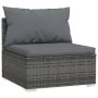 Garden furniture set 9 pieces and gray synthetic rattan cushions by , Garden sets - Ref: Foro24-3101973, Price: 1,00 €, Disco...