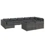 Garden furniture set 9 pieces and gray synthetic rattan cushions by , Garden sets - Ref: Foro24-3102061, Price: 1,00 €, Disco...