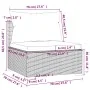 Garden furniture set 9 pieces and gray synthetic rattan cushions by , Garden sets - Ref: Foro24-3102061, Price: 1,00 €, Disco...