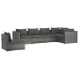 Set de muebles de jardín 6 pzas y cojines ratán sintético gris de , Conjuntos de jardín - Ref: Foro24-3102325, Precio: 716,24...