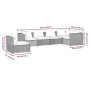 Set de muebles de jardín 6 pzas y cojines ratán sintético gris de , Conjuntos de jardín - Ref: Foro24-3102325, Precio: 716,24...