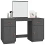 Dresser with solid pine wood mirror in gray. by , Bedroom Dressers - Ref: Foro24-3107836, Price: 243,52 €, Discount: %