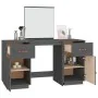Dresser with solid pine wood mirror in gray. by , Bedroom Dressers - Ref: Foro24-3107836, Price: 243,52 €, Discount: %