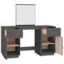 Dresser with solid pine wood mirror in gray. by , Bedroom Dressers - Ref: Foro24-3107836, Price: 243,52 €, Discount: %