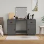 Juego de tocador con LED madera maciza de pino gris de , Tocadores para dormitorios - Ref: Foro24-3107841, Precio: 258,84 €, ...