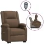 Sillón de masaje elevable de tela marrón de , Sillones de masaje eléctricos - Ref: Foro24-3110980, Precio: 323,11 €, Descuent...