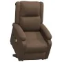 Sillón de masaje elevable de tela marrón de , Sillones de masaje eléctricos - Ref: Foro24-3110980, Precio: 323,11 €, Descuent...