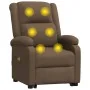 Sillón de masaje elevable de tela marrón de , Sillones de masaje eléctricos - Ref: Foro24-3110980, Precio: 323,11 €, Descuent...