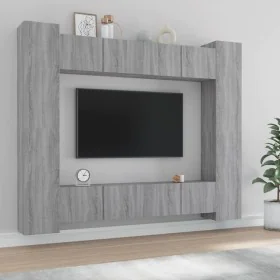 TV-Möbel-Set, 8-teilig, aus grauem Sonoma-Sperrholz. von , TV-Möbel - Ref: Foro24-3114236, Preis: 341,83 €, Rabatt: %