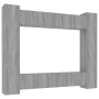 TV-Möbel-Set, 8-teilig, aus grauem Sonoma-Sperrholz. von , TV-Möbel - Ref: Foro24-3114236, Preis: 341,83 €, Rabatt: %