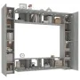 TV-Möbel-Set, 8-teilig, aus grauem Sonoma-Sperrholz. von , TV-Möbel - Ref: Foro24-3114236, Preis: 341,83 €, Rabatt: %