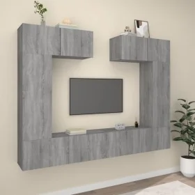 TV-Möbel-Set, 6-teilig, aus grauem Sonoma-Sperrholz. von , TV-Möbel - Ref: Foro24-3114468, Preis: 235,68 €, Rabatt: %