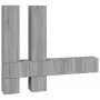 Wall-mounted TV stand made of gray Sonoma plywood. by , TV Furniture - Ref: Foro24-3114572, Price: 209,55 €, Discount: %