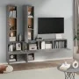 Wall-mounted TV stand made of gray Sonoma plywood. by , TV Furniture - Ref: Foro24-3114572, Price: 209,55 €, Discount: %