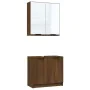 Badezimmermöbel-Set, 2-teilig, aus brauner Eichen-Ingenieurholz. von , Badezimmermöbel - Ref: Foro24-3115867, Preis: 120,50 €...