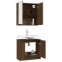 Badezimmermöbel-Set, 2-teilig, aus brauner Eichen-Ingenieurholz. von , Badezimmermöbel - Ref: Foro24-3115867, Preis: 120,50 €...