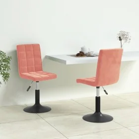 Swivel dining chairs, 2 units, in pink velvet. by , dining chairs - Ref: Foro24-335746, Price: 103,14 €, Discount: %