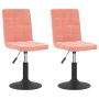 Drehstühle für Esszimmer, 2 Stück in rosa Samt. von , Essstühle - Ref: Foro24-335746, Preis: 103,14 €, Rabatt: %