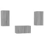 TV-Möbel-Set, 3-teilig, aus grauem Sonoma-Sperrholz. von , TV-Möbel - Ref: Foro24-3120231, Preis: 93,36 €, Rabatt: %