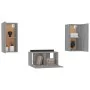 TV-Möbel-Set, 3-teilig, aus grauem Sonoma-Sperrholz. von , TV-Möbel - Ref: Foro24-3120231, Preis: 93,36 €, Rabatt: %