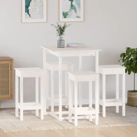 5-piece solid white pine wood bar set by , Furniture sets for kitchens and dining rooms - Ref: Foro24-3124738, Price: 338,28 ...