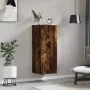 Engineered smoked oak wood wall cabinet 34.5x34x90 cm by , Sideboards - Ref: Foro24-834999, Price: 54,16 €, Discount: %