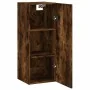 Engineered smoked oak wood wall cabinet 34.5x34x90 cm by , Sideboards - Ref: Foro24-834999, Price: 54,16 €, Discount: %