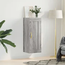 Wandschrank aus Sonoma-Eichenholzoptik 34,5x34x90 cm von , Sideboards - Ref: Foro24-835024, Preis: 50,80 €, Rabatt: %