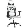Gaming-Stuhl aus weißem und schwarzem Kunstleder von , Gaming-Stühle - Ref: Foro24-3143651, Preis: 118,35 €, Rabatt: %