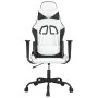 Silla gaming cuero sintético blanco y negro de , Sillones para videojuegos - Ref: Foro24-3143651, Precio: 118,35 €, Descuento: %