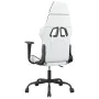 Gaming-Stuhl aus weißem und schwarzem Kunstleder von , Gaming-Stühle - Ref: Foro24-3143651, Preis: 118,35 €, Rabatt: %