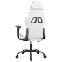Silla gaming cuero sintético blanco y negro de , Sillones para videojuegos - Ref: Foro24-3143651, Precio: 118,35 €, Descuento: %