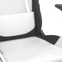 Silla gaming cuero sintético blanco y negro de , Sillones para videojuegos - Ref: Foro24-3143651, Precio: 118,35 €, Descuento: %
