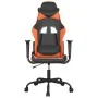 Silla gaming cuero sintético negro y naranja de , Sillones para videojuegos - Ref: Foro24-3143647, Precio: 108,11 €, Descuent...