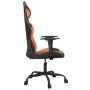 Gaming-Stuhl aus schwarzem und orangefarbenem Kunstleder von , Gaming-Stühle - Ref: Foro24-3143647, Preis: 107,31 €, Rabatt: %