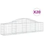 Cestas de gaviones 20 uds forma de arco hierro 200x30x40/60 cm de , Maceteros y jardineras - Ref: Foro24-3145382, Precio: 980...