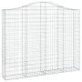 Wire mesh baskets 12 units, arched shape, iron, 200x30x160/180 cm by , Pots and planters - Ref: Foro24-3145503, Price: 1,00 €...