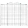Wire mesh baskets 12 units, arched shape, iron, 200x30x160/180 cm by , Pots and planters - Ref: Foro24-3145503, Price: 1,00 €...