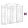 8 Gabionenkörbe in Bogenform aus Eisen, 200x30x160/180 cm. von , Töpfe und Pflanzgefäße - Ref: Foro24-3145499, Preis: 1,00 €,...