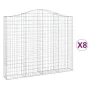 8 units of arched iron gabion baskets 200x30x160/180 cm by , Pots and planters - Ref: Foro24-3145499, Price: 1,00 €, Discount: %