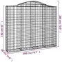 8 Gabionenkörbe in Bogenform aus Eisen, 200x30x160/180 cm. von , Töpfe und Pflanzgefäße - Ref: Foro24-3145499, Preis: 1,00 €,...
