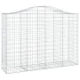 Wire mesh baskets 40 units in arch shape, iron, 200x50x140/160 cm. by , Pots and planters - Ref: Foro24-3145700, Price: 3,00 ...