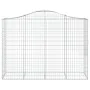 Wire mesh baskets 40 units in arch shape, iron, 200x50x140/160 cm. by , Pots and planters - Ref: Foro24-3145700, Price: 3,00 ...