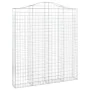 Gabion baskets 6 units, arched shape, iron, 200x30x220/240 cm by , Pots and planters - Ref: Foro24-3145560, Price: 794,59 €, ...