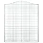 Gabion baskets 6 units, arched shape, iron, 200x30x220/240 cm by , Pots and planters - Ref: Foro24-3145560, Price: 794,59 €, ...