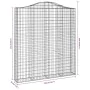Gabionenkörbe 6 Stück Bogenform Eisen 200x30x220/240 cm von , Töpfe und Pflanzgefäße - Ref: Foro24-3145560, Preis: 794,59 €, ...