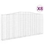 Gabion baskets 8 units arch shape iron 400x30x180/200 cm by , Pots and planters - Ref: Foro24-3145884, Price: 1,00 €, Discoun...