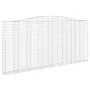 Gabion baskets 8 units arch shape iron 400x30x180/200 cm by , Pots and planters - Ref: Foro24-3145884, Price: 1,00 €, Discoun...