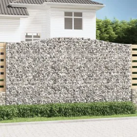 Gabion baskets 6 units arch shape iron 400x30x220/240 cm by , Pots and planters - Ref: Foro24-3145908, Price: 1,00 €, Discoun...
