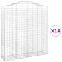 18 units of arched iron gabion baskets 200x50x220/240cm by , Pots and planters - Ref: Foro24-3145780, Price: 2,00 €, Discount: %